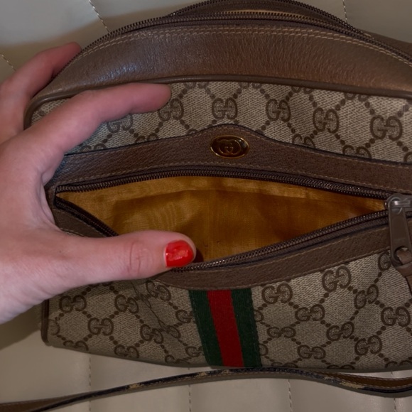 Gucci GG Supreme Web Sherry Line Shoulder Bag GUCCI GG vintage authentic - Picture 3 of 16